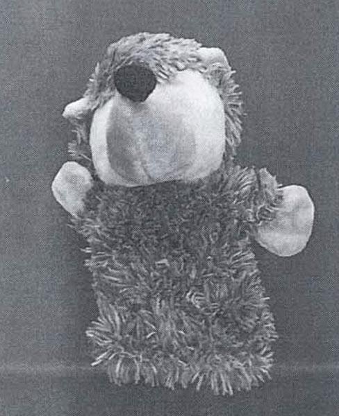 Cloth dolls and hedgehog