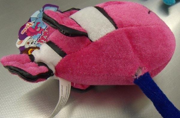 Soft toys on a flexible stick