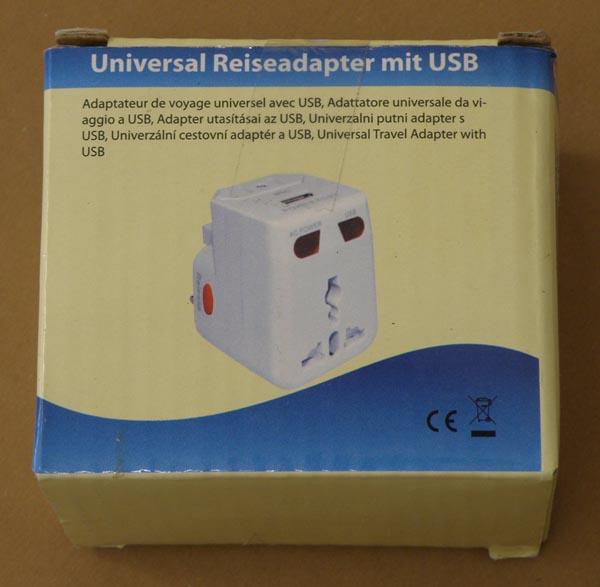 Travel plug adaptor with USB power supply
