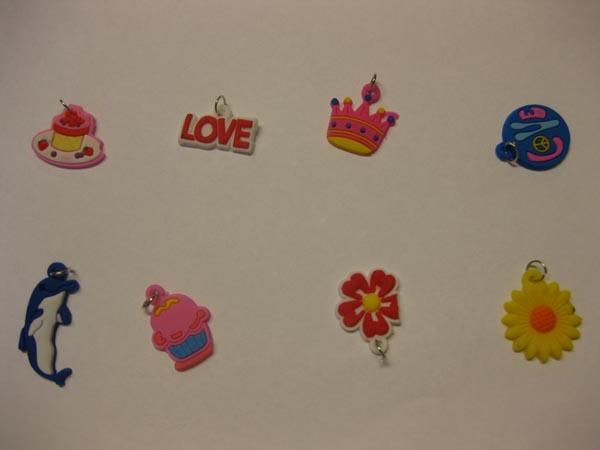 Loom bands with charms