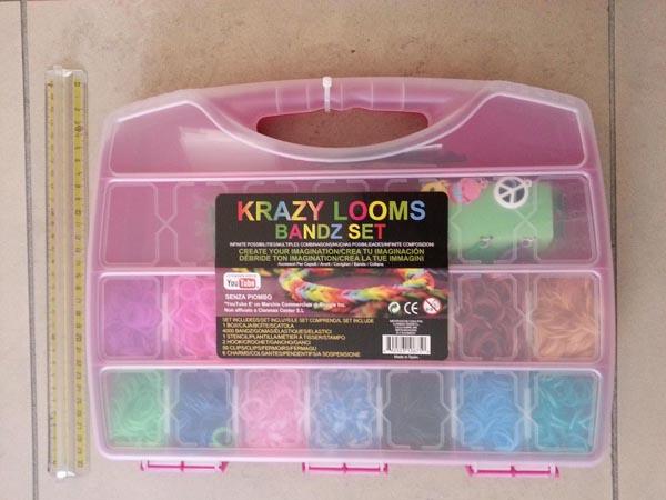 Loom bands with charms
