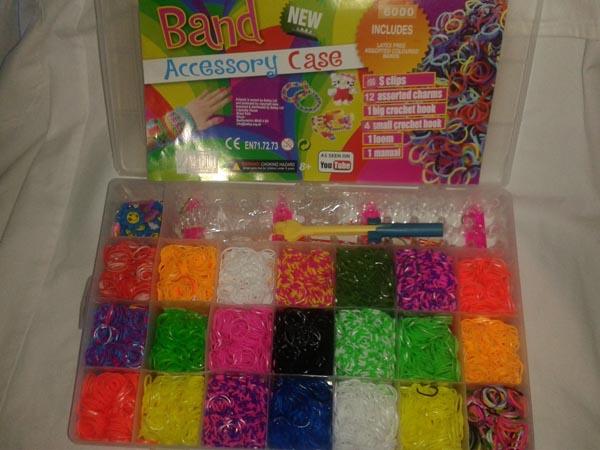 Loom bands with charms