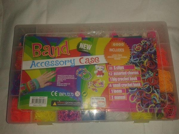 Loom bands with charms