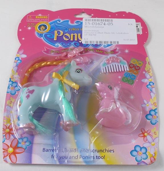 Plastic pony set
