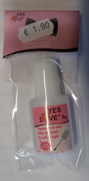Fixative for false nails