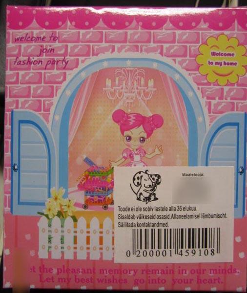 Plastic doll set