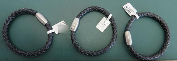 Leather wristband