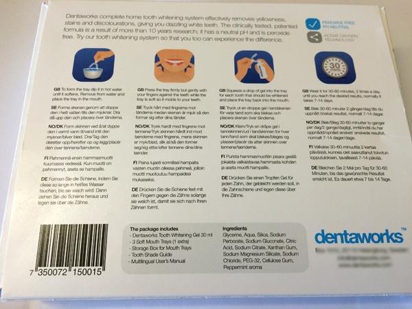 Tooth whitening gel