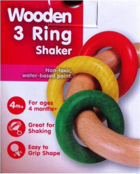 Wooden rattle