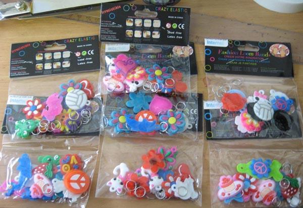 Loom band charms
