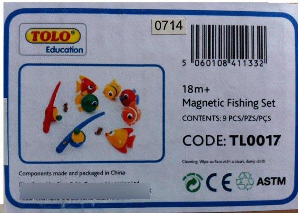 Magnetic fishing set