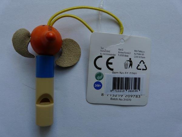 Plastic whistle