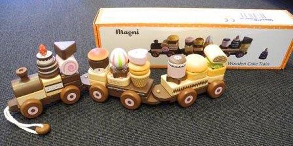 Wooden toy train