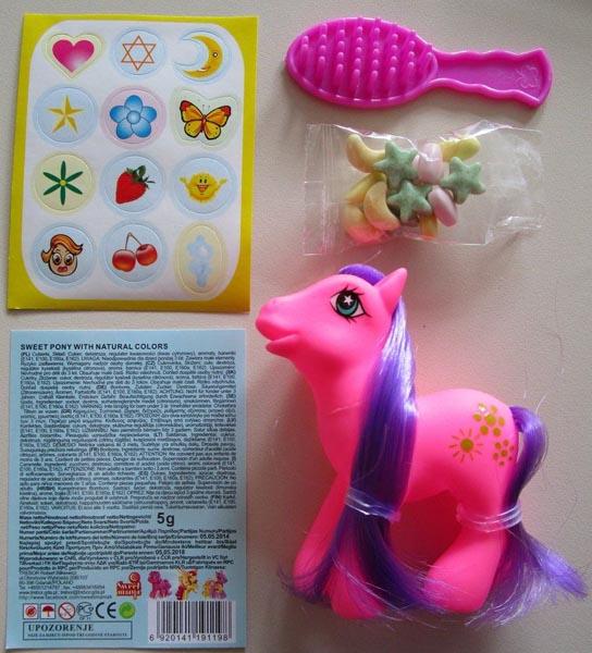 Plastic toy pony