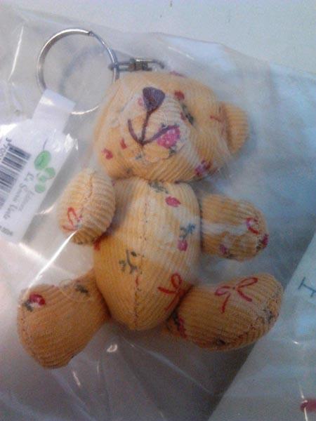 Teddy bear key-ring