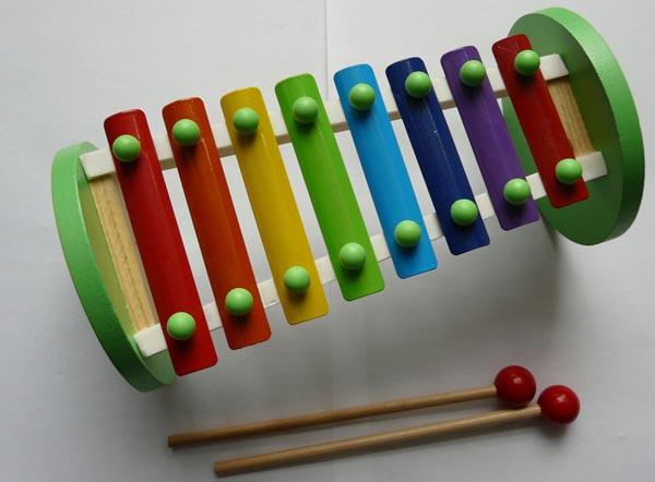 Wooden toy xylophone
