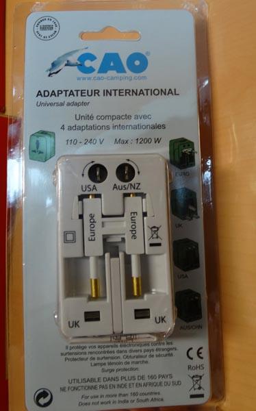Travel plug adaptor