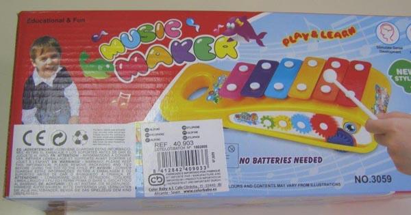 Toy xylophone