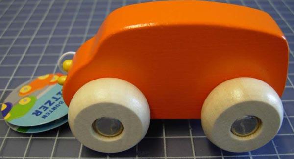 Wooden toy car
