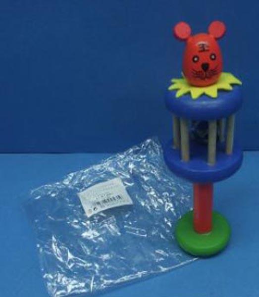 Wooden rattle