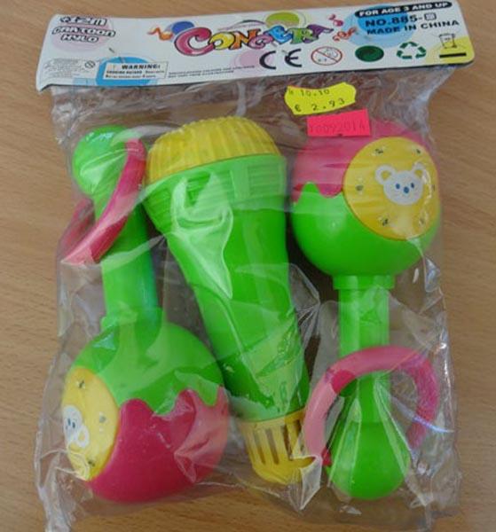 Plastic rattle set