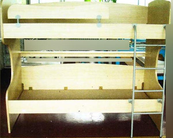 Wooden bunk bed
