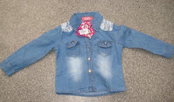 Girls' denim shirt