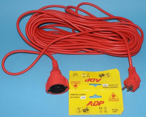Mains extension lead