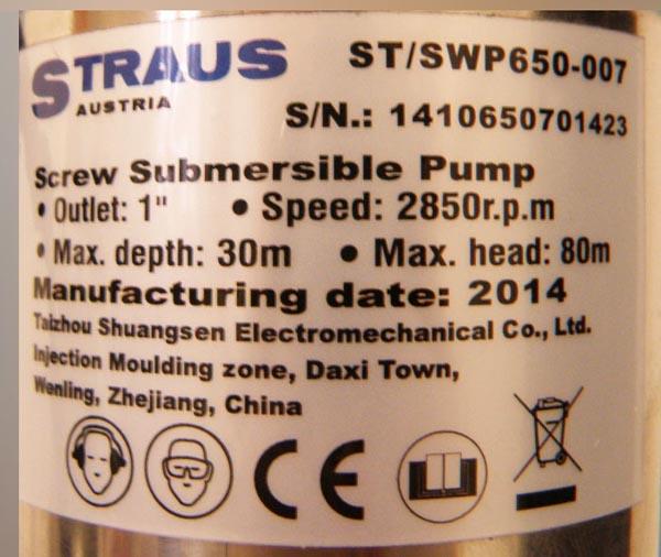 Submersible pump