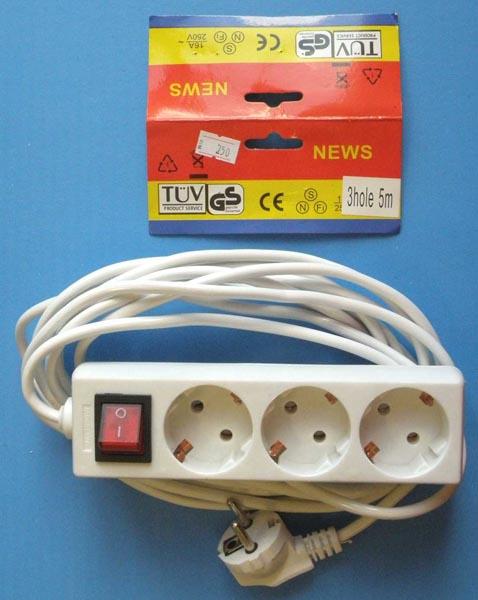 Mains extension lead