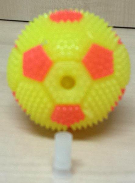 Plastic ball with spikes