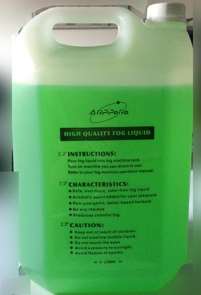 Liquid for machines producing artificial fog