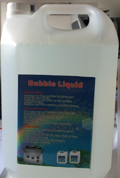 Liquid for machines producing soap bubbles