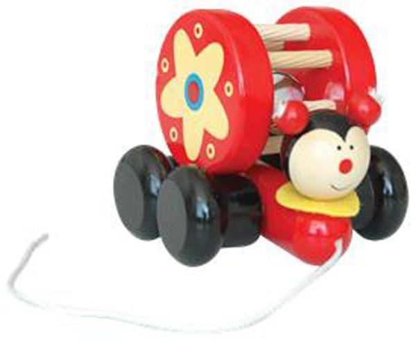 Pull along wooden toy