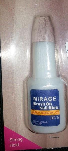 Glue for false nails