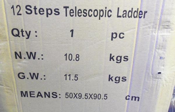 Aluminium ladder