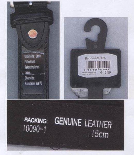 Leather belt