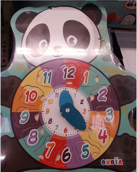 Toy puzzle clock