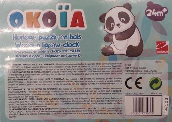 Toy puzzle clock