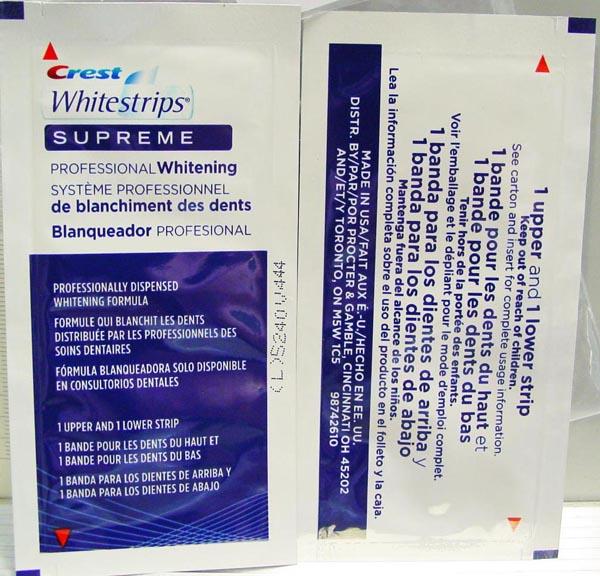 Teeth whitening strips