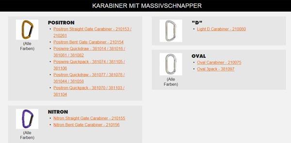 Carabiner / quickdraw