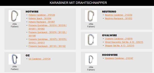 Carabiner / quickdraw