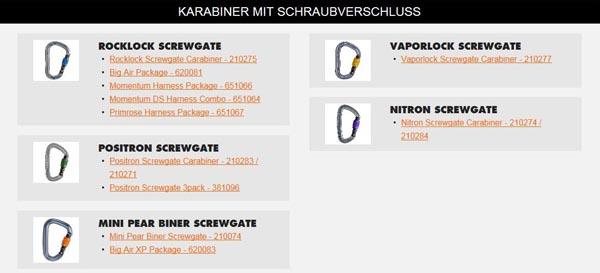 Carabiner / quickdraw