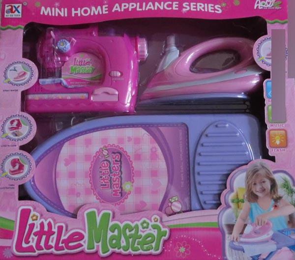 Toy sewing and ironing set