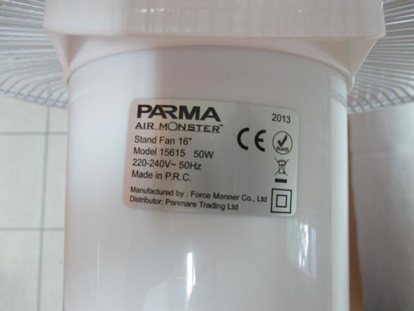 Electric stand fan