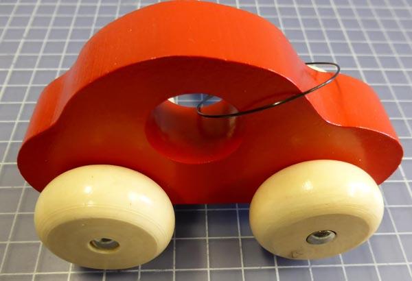 Wooden toy car