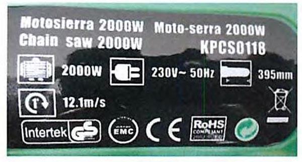 Electric chainsaw