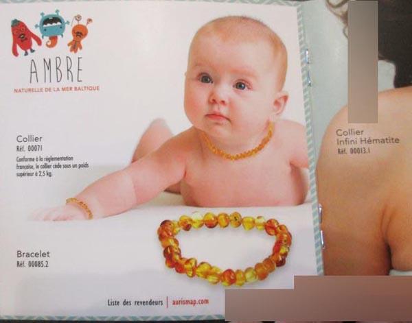 Amber jewellery for children