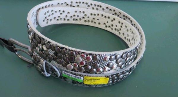 Leather belt