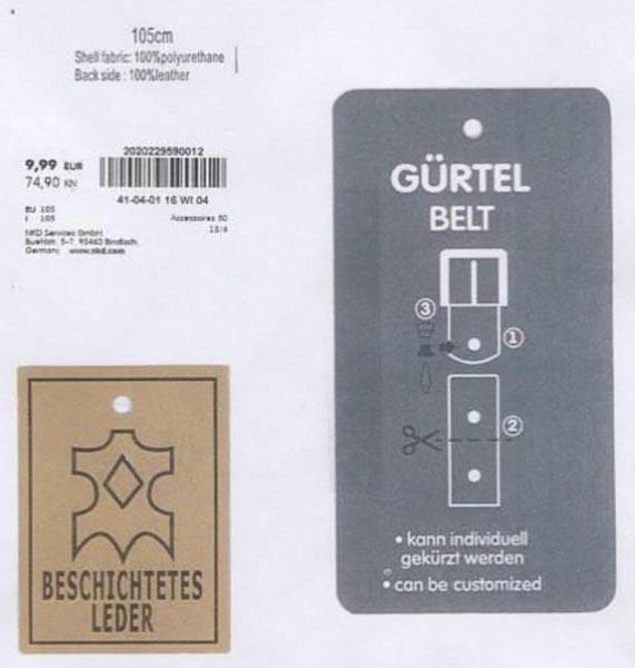 Leather belt